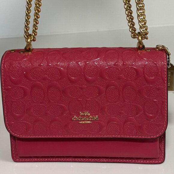 Coach Mini Klare Crossbody Bag in Pink with Gold Hardware - Picture 1 of 16